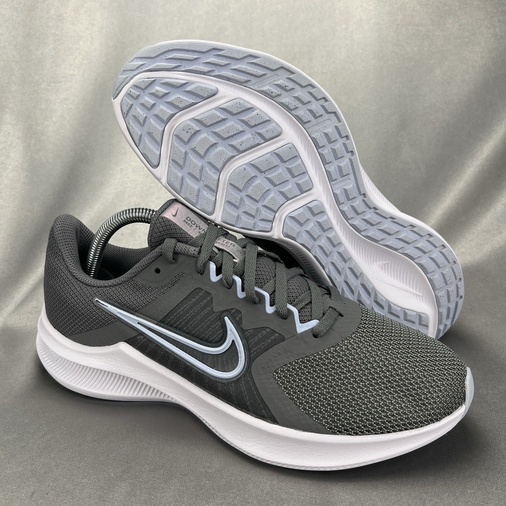 Nike Downshifter 11‎ Running Shoes Womens 9.5 Gray Sneakers CW3413-001 Athletic